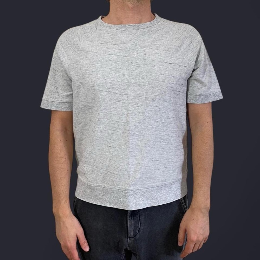 Everlane The Reverse French Terry Sweat Tee Grey Base - Size M